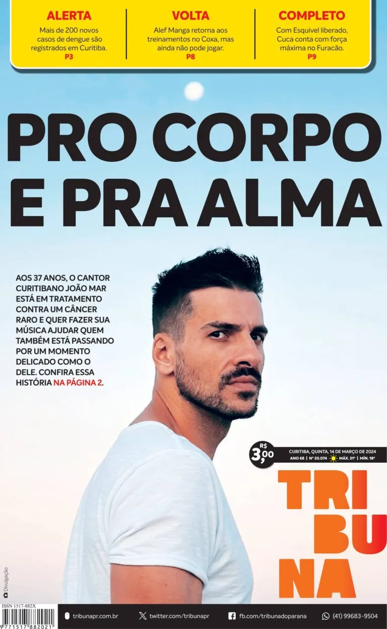 Capa do dia 14/03/24
