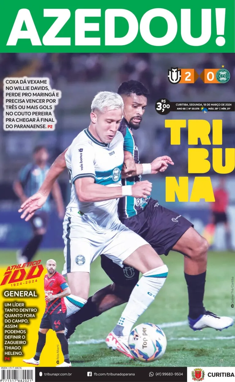 Capa do dia 18/03/24