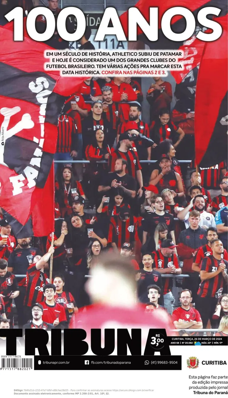 Capa do dia 26/03/24