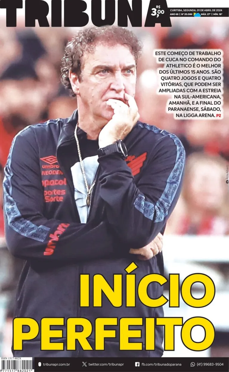 Capa do dia 01/04/24