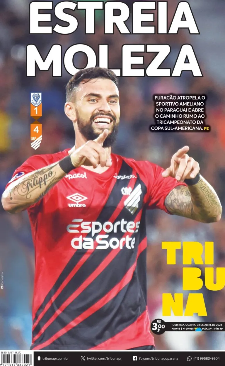 Capa do dia 03/04/24