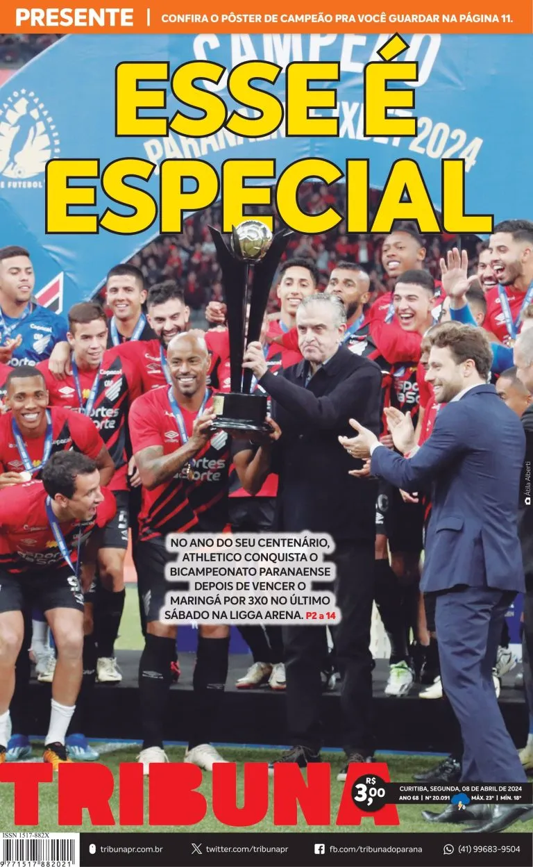 Capa do dia 08/04/24