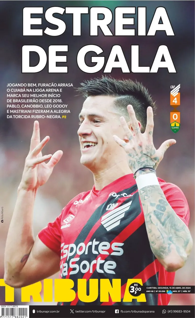 Capa do dia 15/04/24