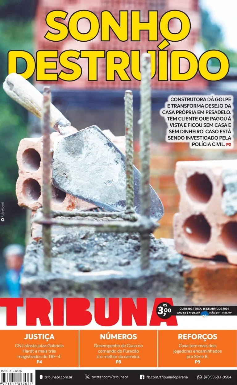 Capa do dia 16/04/24