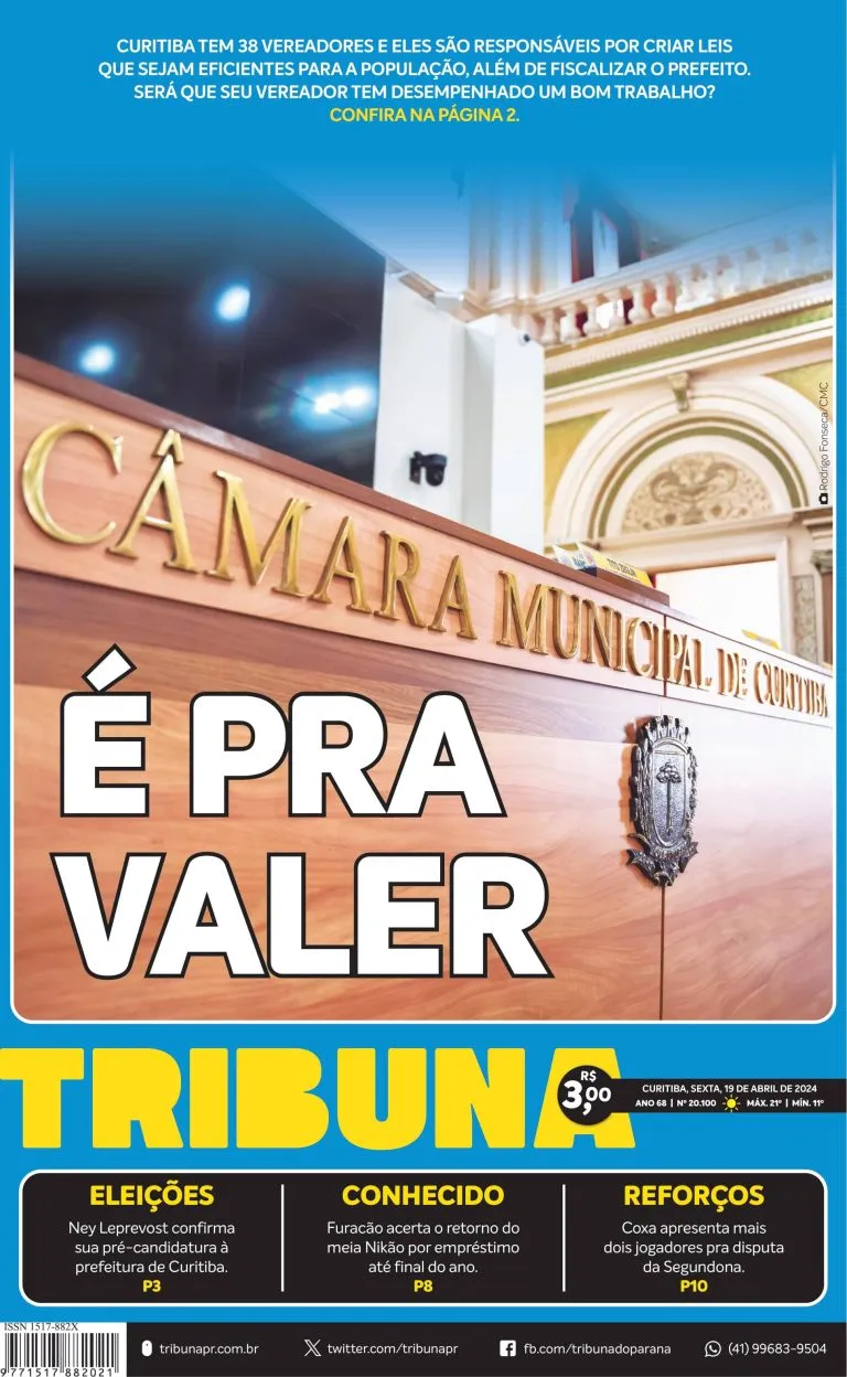 Capa do dia 19/04/24
