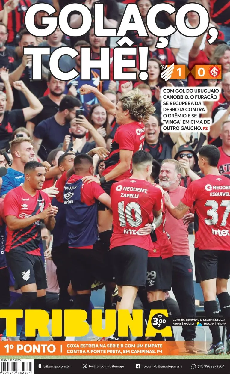 Capa do dia 22/04/24