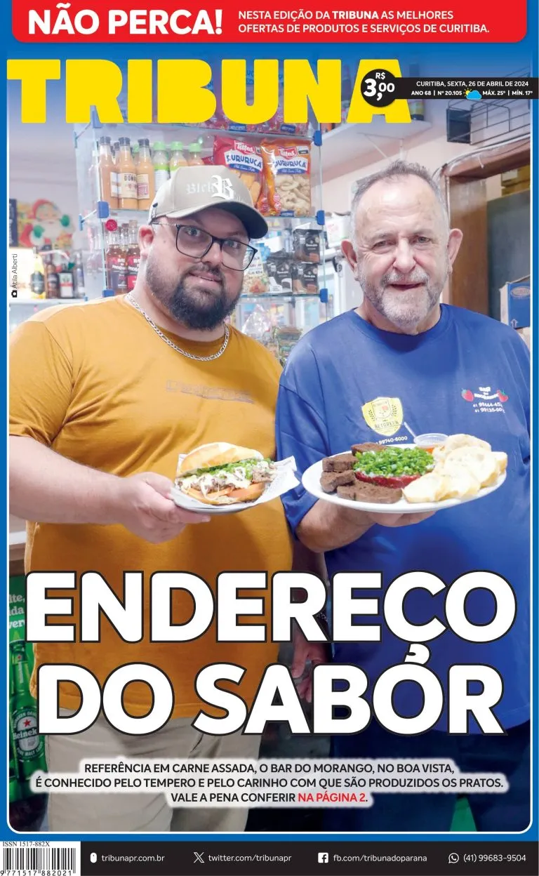 Capa do dia 26/04/24