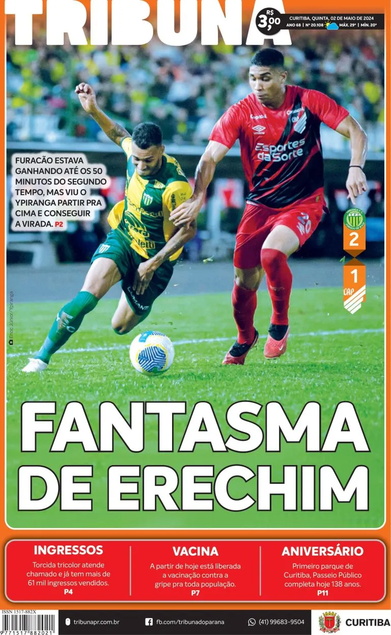 Capa do dia 02/05/24