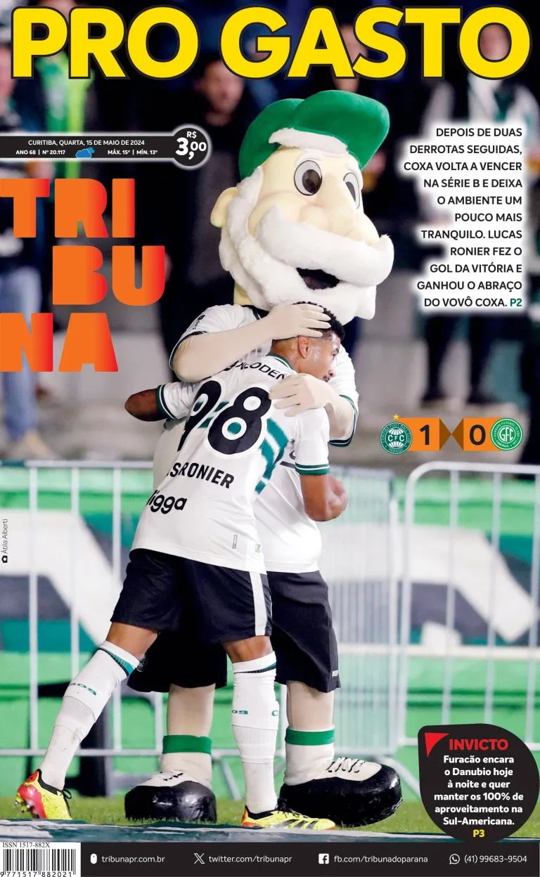 Capa do dia 15/05/24