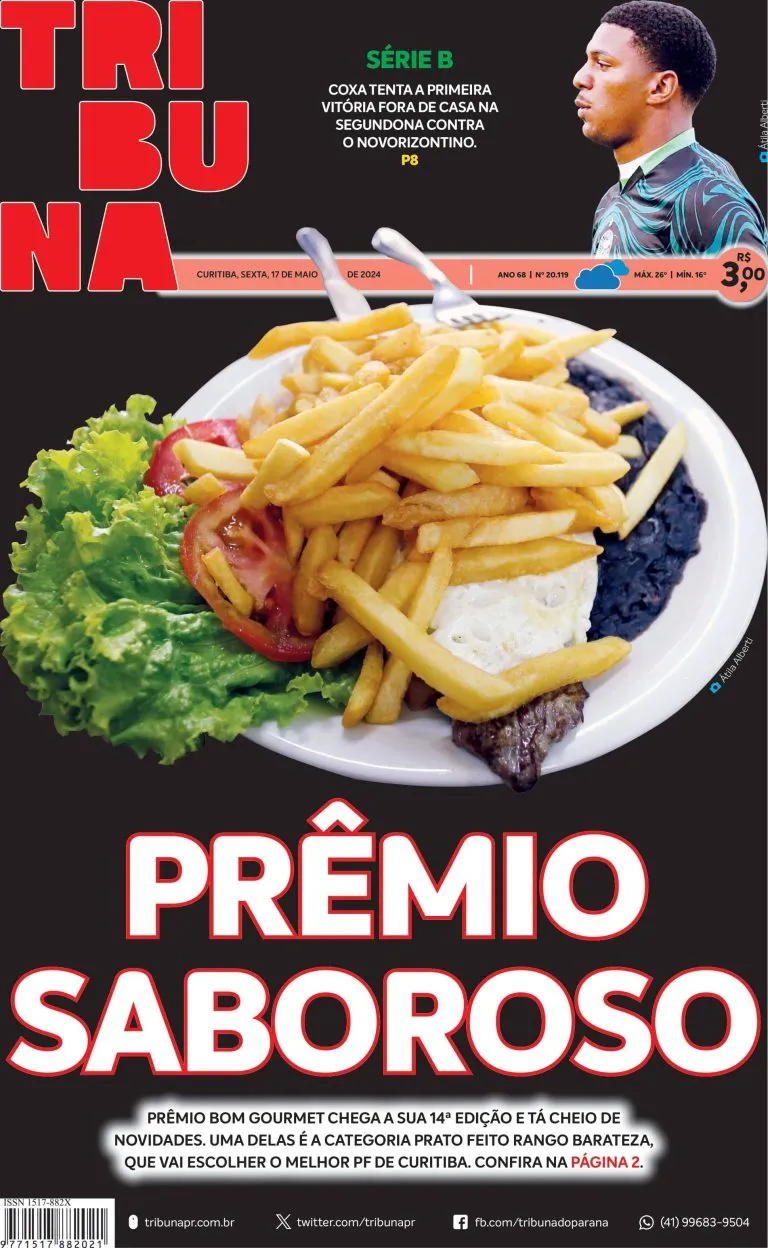Capa do dia 17/05/24