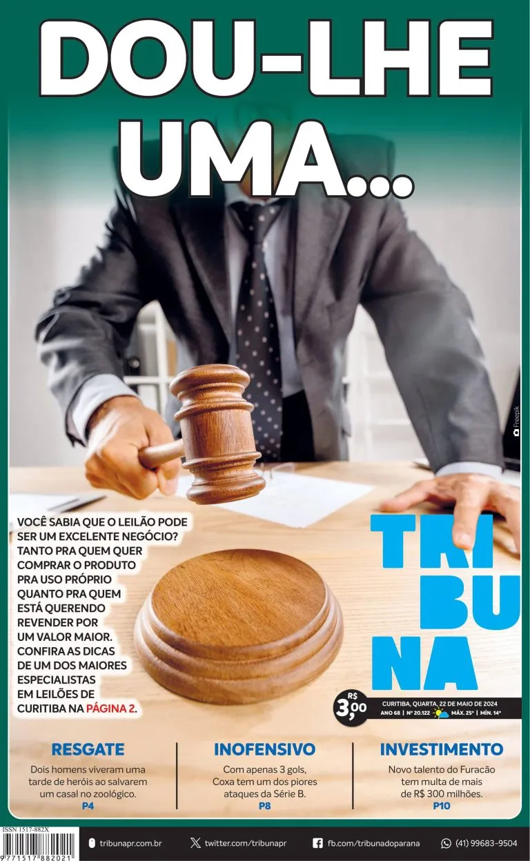 Capa do dia 22/05/24