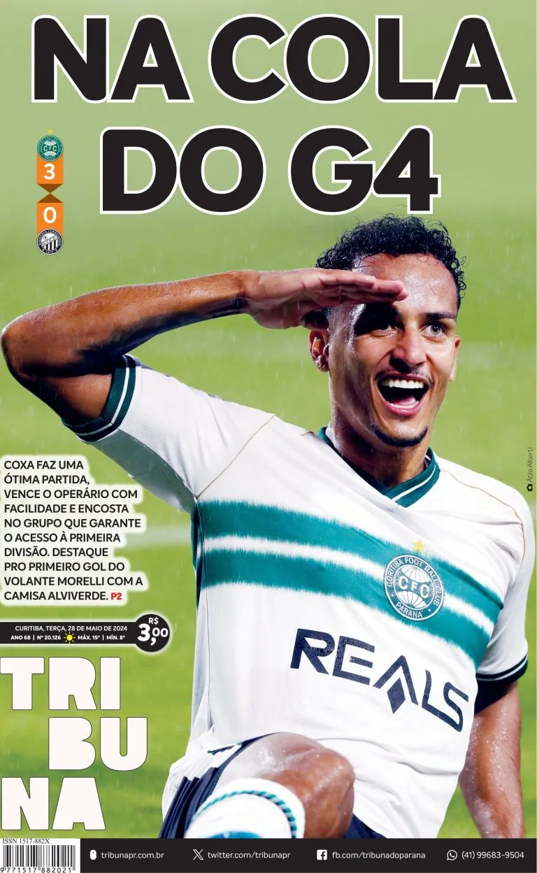 Capa do dia 28/05/24