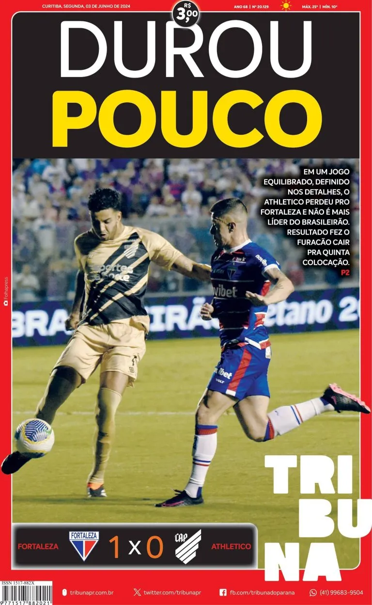 Capa do dia 03/06/24