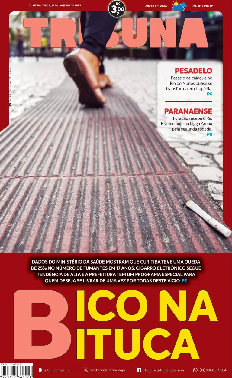 Capa do dia 14/01/25
