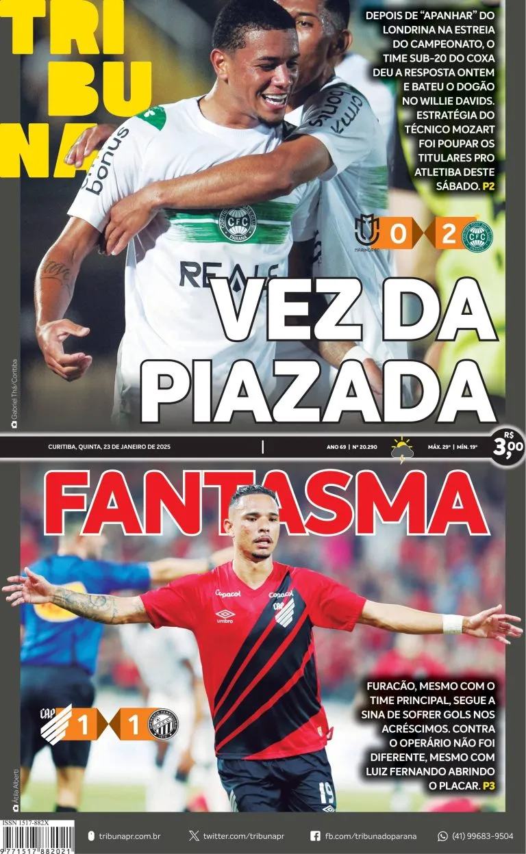 Capa do dia 23/01/25