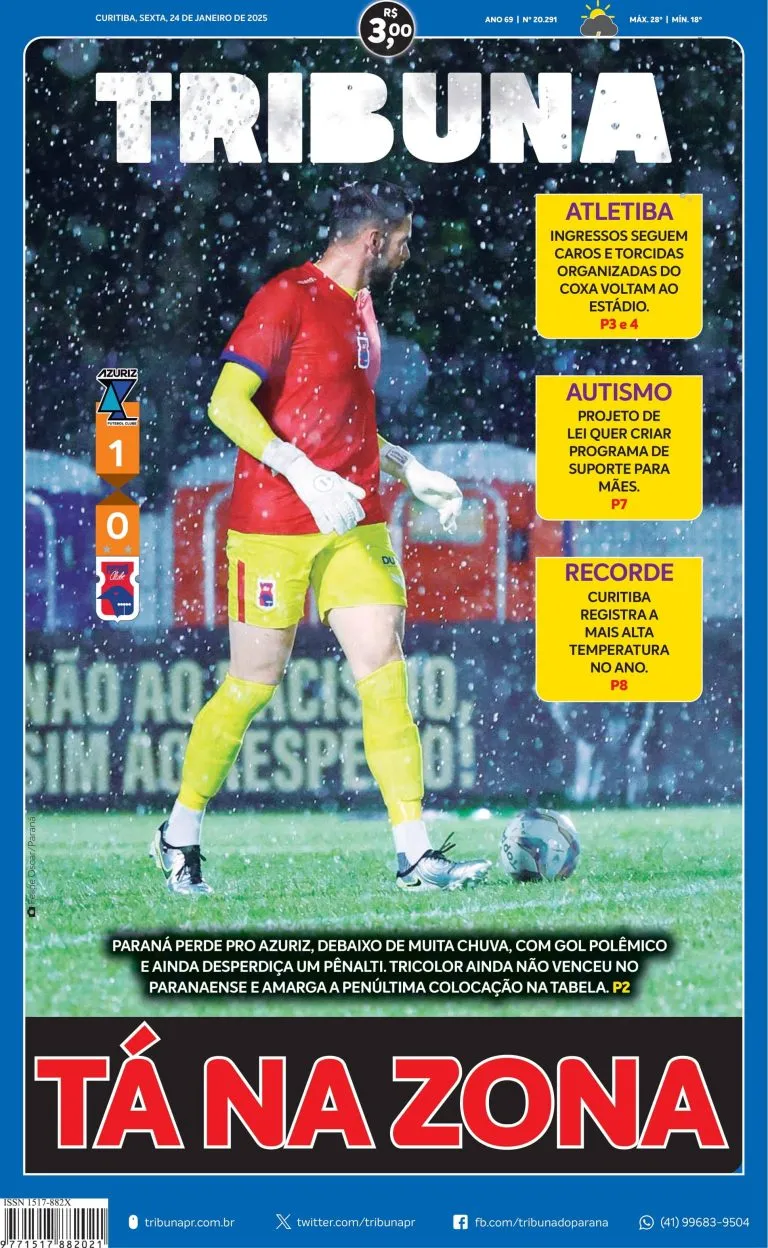 Capa do dia 24/01/25