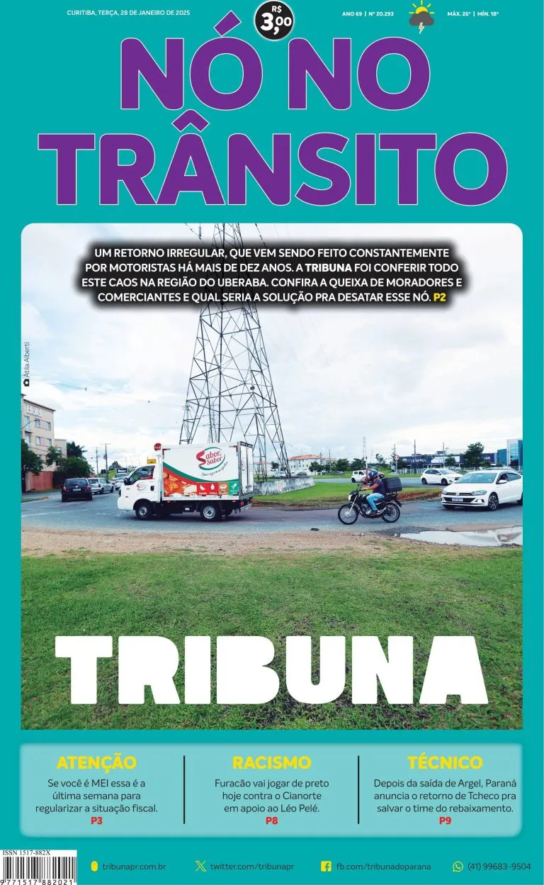 Capa do dia 28/01/25