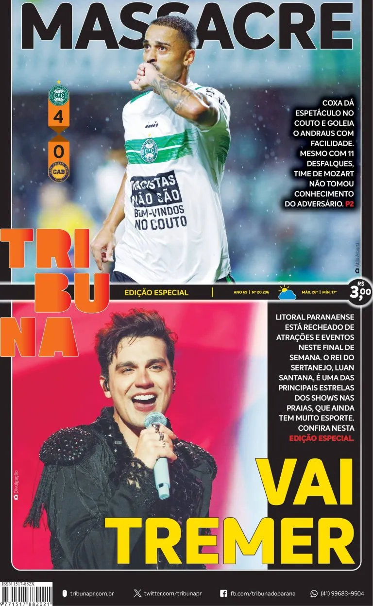 Capa do dia 31/01/25