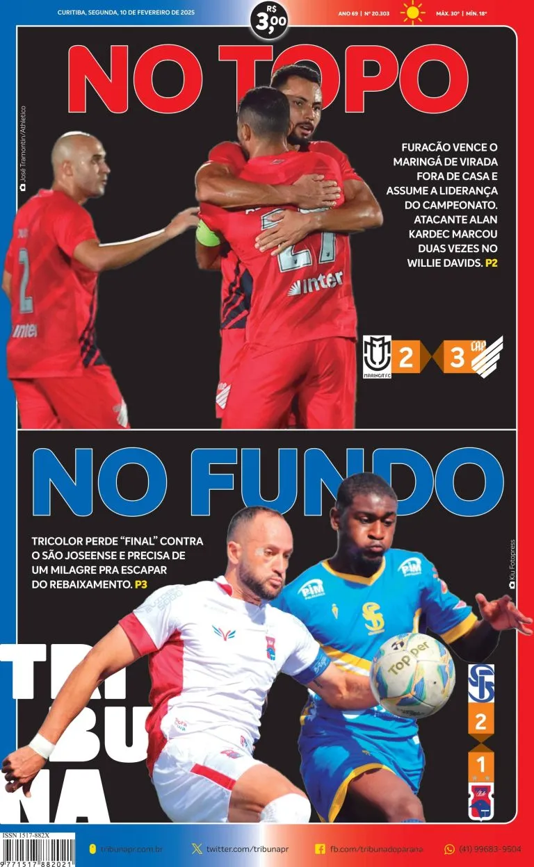 Capa do dia 10/02/25
