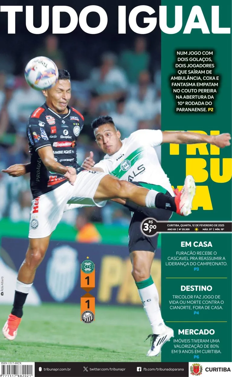 Capa do dia 12/02/25