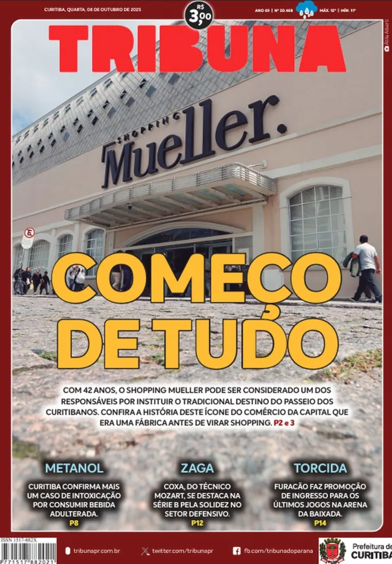 Capa do dia 08/10/25