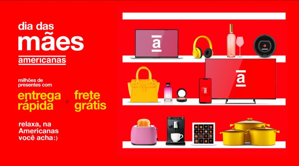 Dia das Mães na Americanas tem produtos com até 40% de desconto, entrega rápida e frete grátis