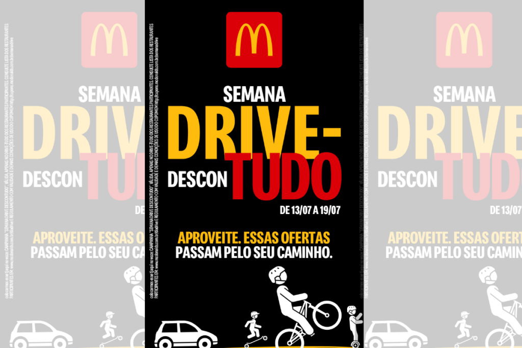 McDonald's tem Semana Drive DesconTUDO com ofertas em sanduíches e sobremesas