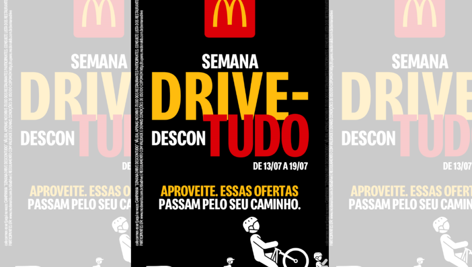McDonald's tem Semana Drive DesconTUDO com ofertas em sanduíches e sobremesas