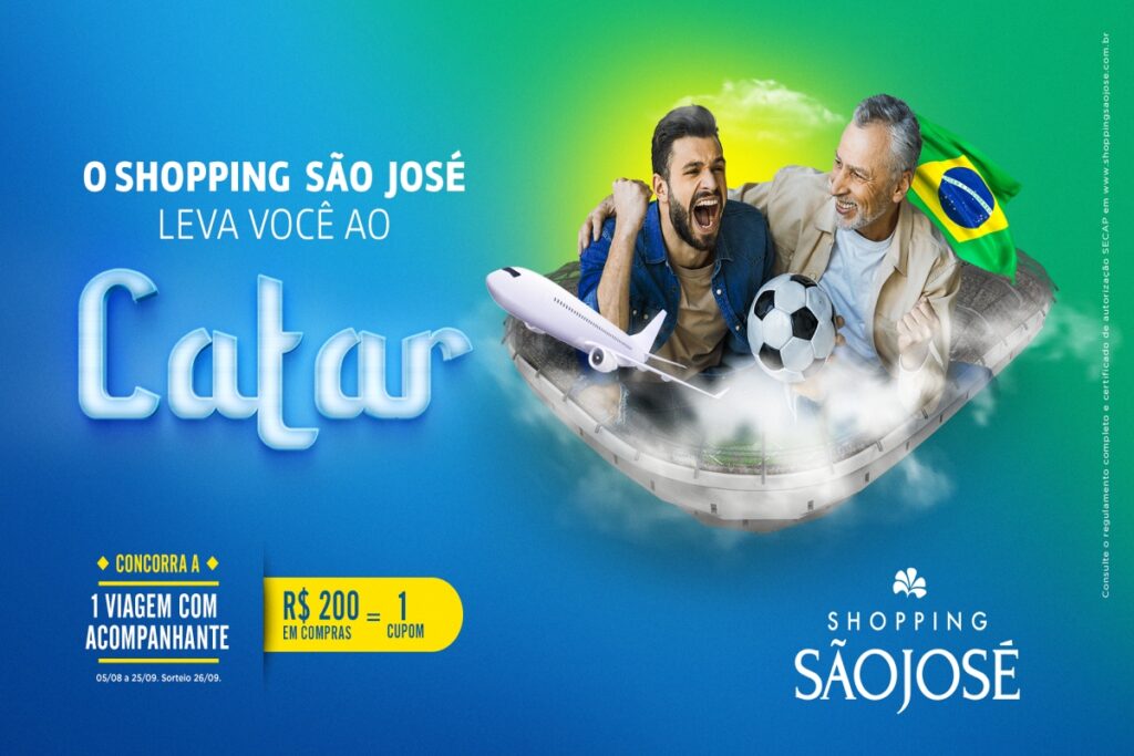 Dia dos Pais: Shopping de Curitiba levará cliente e acompanhante para a Copa do Mundo no Catar