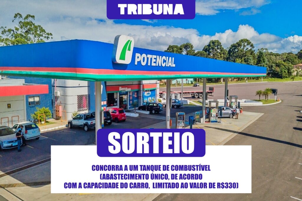 Tribuna sorteia vale-combustível de R$ 330 em parceria com posto potencial, veja como participar