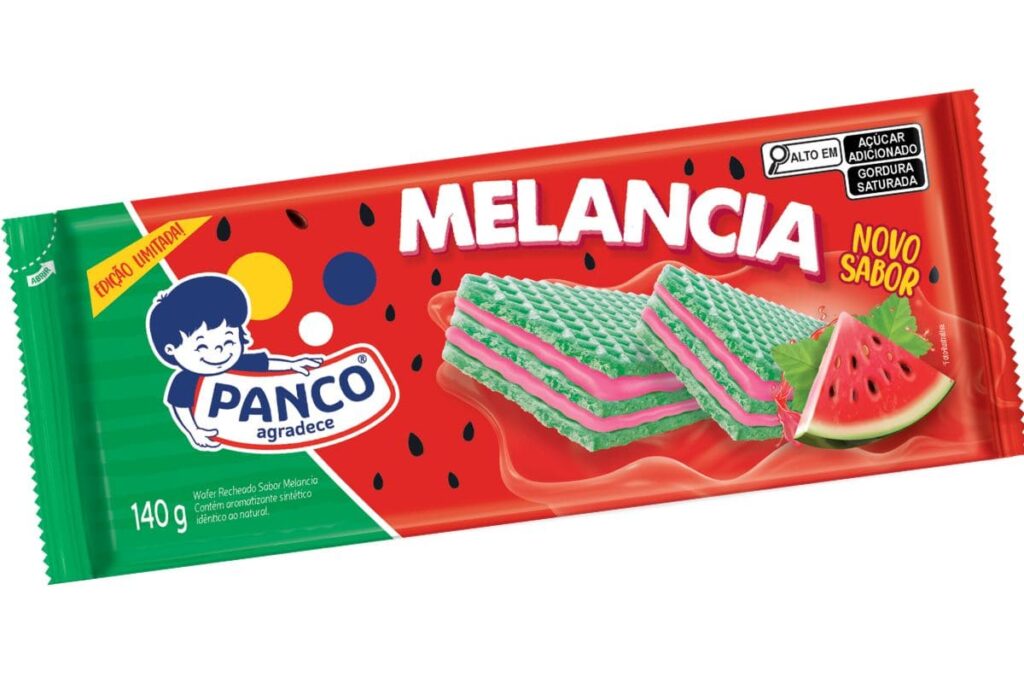 Empresa lança Wafer recheado sabor melancia; já experimentou?