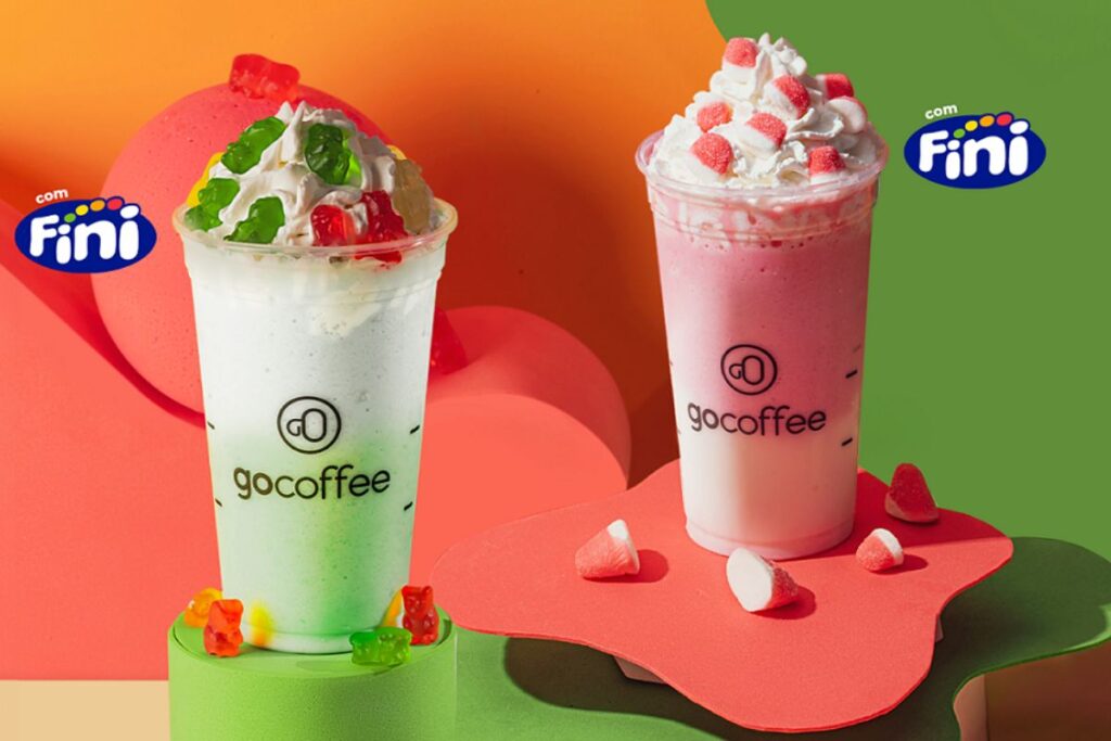 Rede de cafés lança linha de bebidas finalizadas com Fini