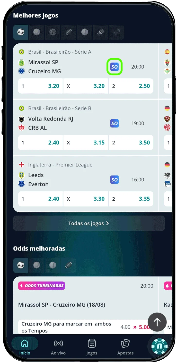 Eventos esportivos com Super Odds na Novibet