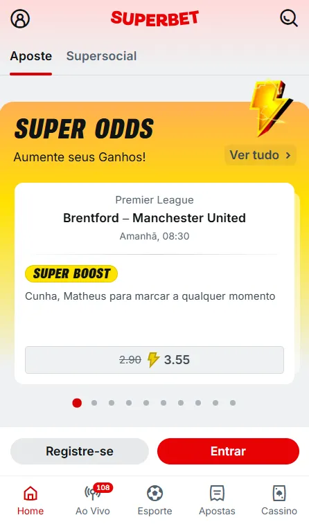 Super Odds na Superbet