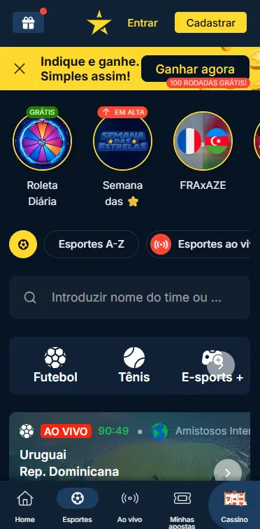 Pagamento antecipado na Estrelabet