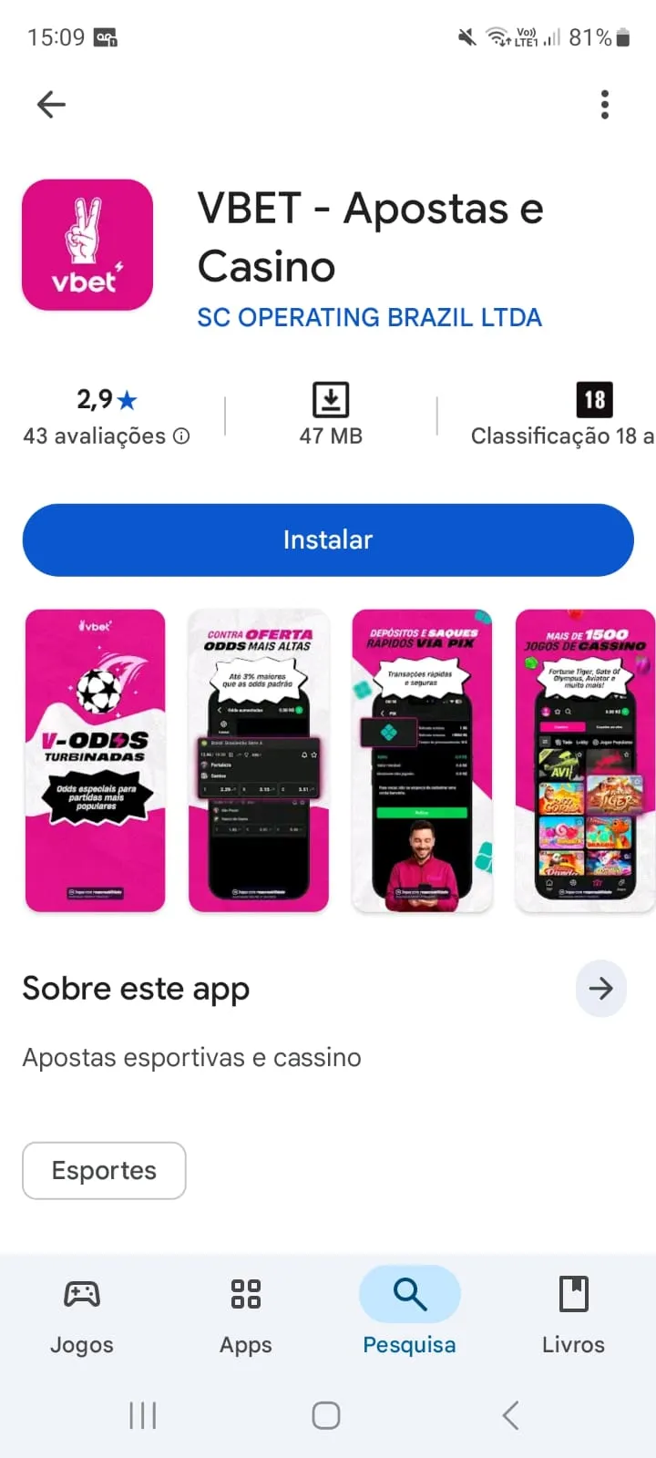  Vbet app na Play Store
