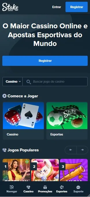Stake com cassino online e apostas esportivas, jogos populares e opções de cassino e esportes para registro